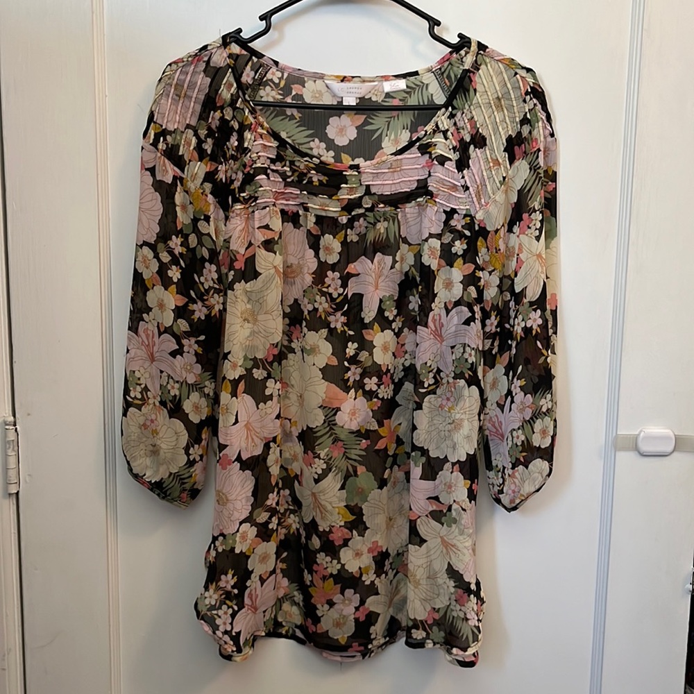 Lauren Conrad Women’s Sheer Tunic Top